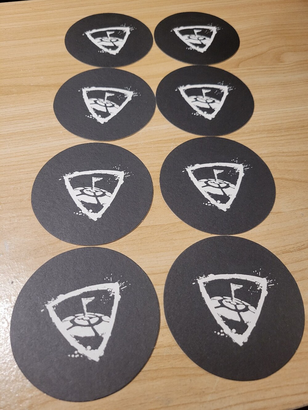 Set of Eight TopGolf Coasters